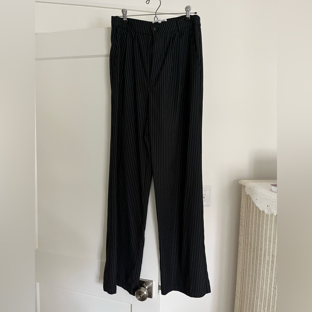 Reformation Pinstripe Pants